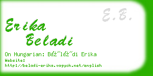 erika beladi business card